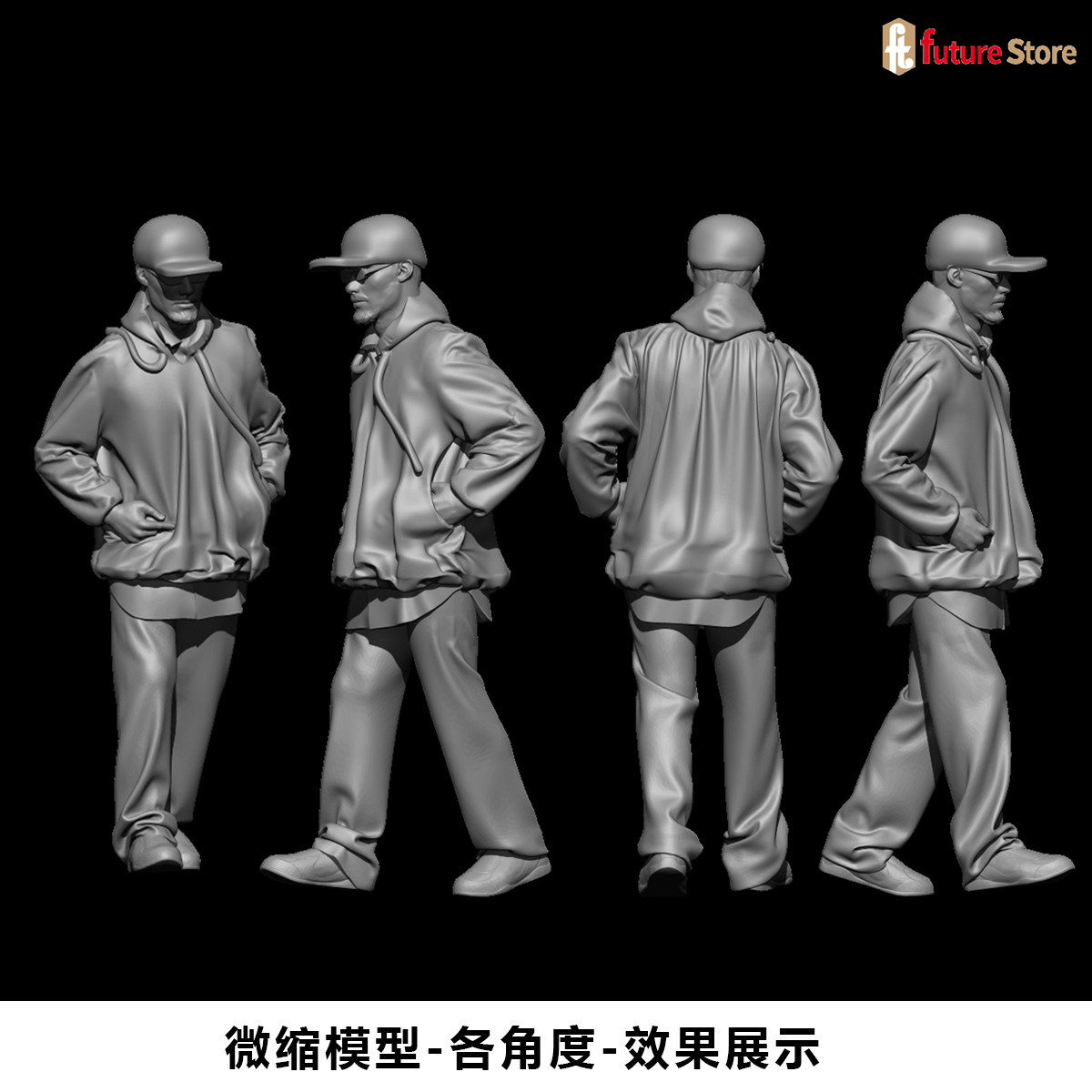 Street Fashion Photographers - 3D Baskı Minyatür 1/64 1/43 1/35