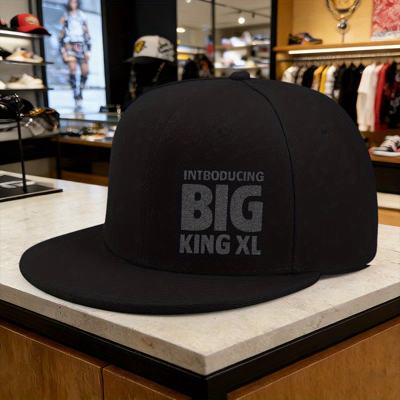 Street Fashion Essentials - Erkekler İçin Büyük Baskılı Hip-Hop Şapkası,