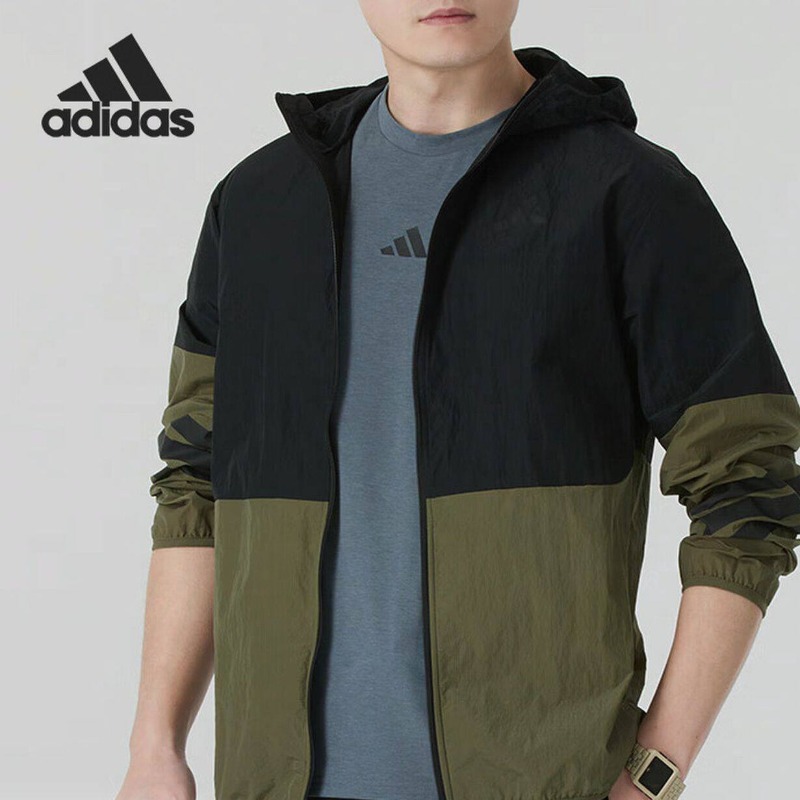 Street Fashion Adidas - adidas Yıkanmış Kapüşonlu Rüzgarlık Ceket Bahar