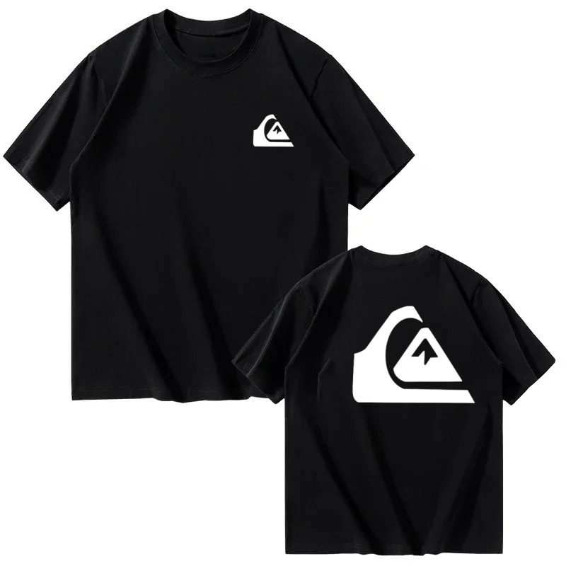 Street Fashion Logo - 2026 Yaz Q-QuiksilverS LOGO tişört Büyük