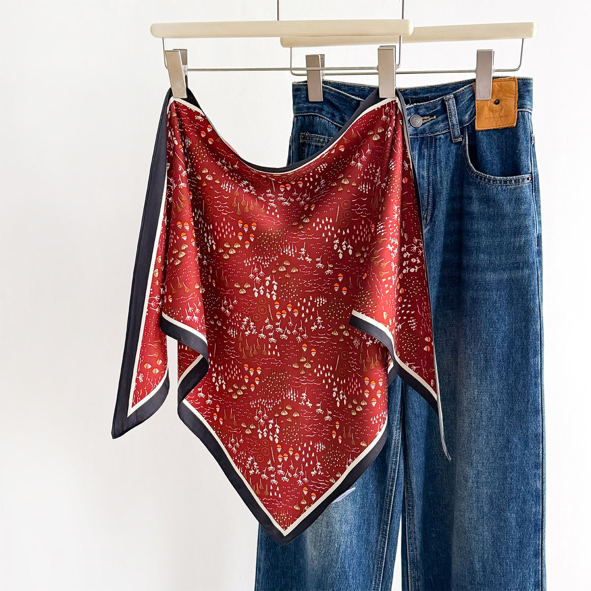 Bandana Multi Way - Şık Üçgen Bel Kuşağı Eşarp Yumuşak
