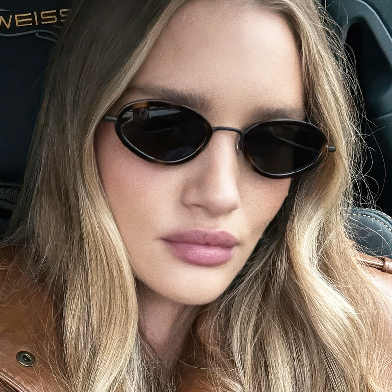 Yeni Şık Trend Metal Oval Çerç - Street Fashion Definition incelemesi ve fiyatı