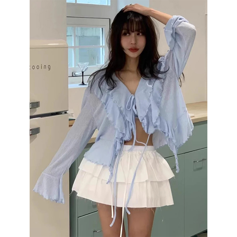 MEXZT Kırpılmış Beyaz Gömlek K - Street Fashion Korea incelemesi ve fiyatı