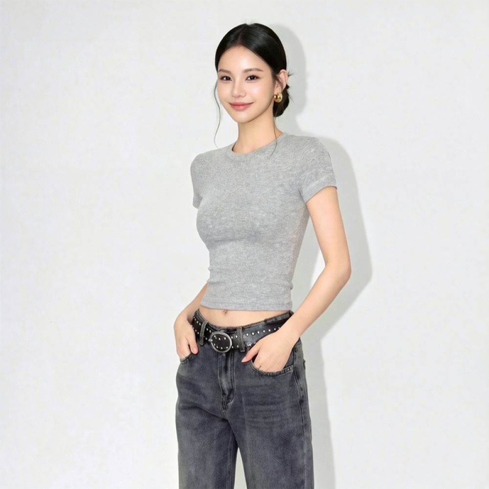 Kadın Slim Fit Crop Tişört Yaz - Street Fashion Essentials incelemesi ve fiyatı