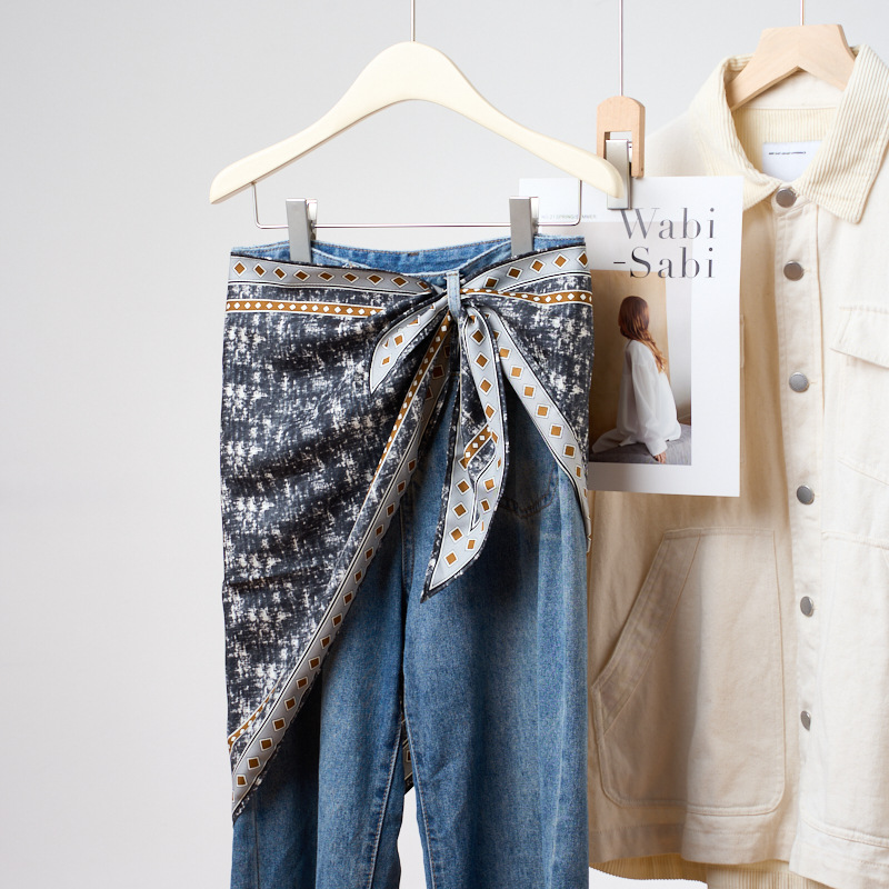 Denim Mavi Üçgen Eşarp Yeni Ba - Bandana Multi Way incelemesi ve fiyatı